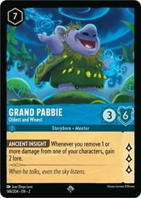 Grand Pabbie - Oldest and Wisest - Rise of the Floodborn - Disney Lorcana card