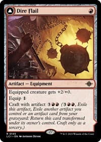 Dire Flail - The Lost Caverns of Ixalan - Magic: The Gathering card