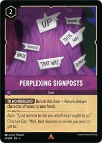 Perplexing Signposts - Rise of the Floodborn - Disney Lorcana card