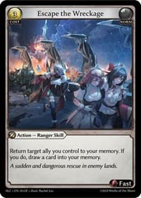 Escape the Wreckage - Alchemical Revolution - Grand Archive TCG card