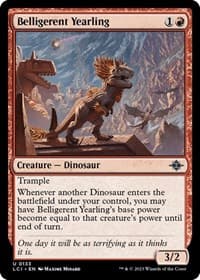 Belligerent Yearling - The Lost Caverns of Ixalan - Magic: The Gathering card