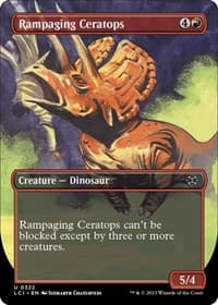 Rampaging Ceratops (Borderless) - The Lost Caverns of Ixalan - Magic: The Gathering card