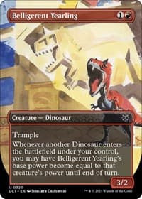 Belligerent Yearling (Borderless) - The Lost Caverns of Ixalan - Magic: The Gathering card