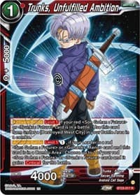 Trunks, Unfulfilled Ambition - Perfect Combination - Dragon Ball Super: Masters card