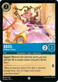 Basil - Of Baker Street - Rise of the Floodborn - Disney Lorcana card