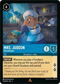 Mrs. Judson - Housekeeper - Rise of the Floodborn - Disney Lorcana card