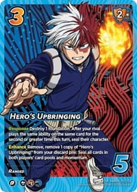 Hero's Upbringing - UniVersus: My Hero Academia: Jet Burn - UniVersus card