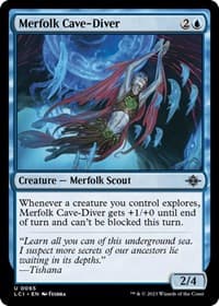 Merfolk Cave-Diver - The Lost Caverns of Ixalan - Magic: The Gathering card