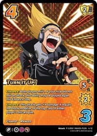 Turn It Up! (Plus Ultra Pack 6 Judge) - UniVersus: My Hero Academia Promo Cards - UniVersus card