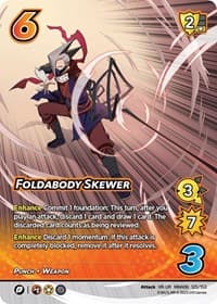 Foldabody Skewer (XR) - UniVersus: My Hero Academia: Jet Burn - UniVersus card