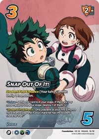 Snap Out Of It! (XR) - UniVersus: My Hero Academia: Jet Burn - UniVersus card