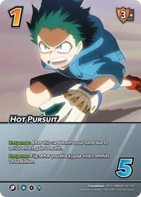Hot Pursuit (XR) - UniVersus: My Hero Academia: Jet Burn - UniVersus card
