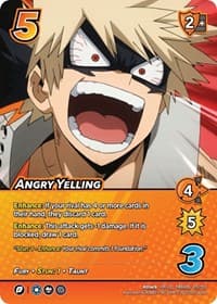 Angry Yelling (XR) - UniVersus: My Hero Academia: Jet Burn - UniVersus card