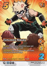 Explosive Rebuke (XR) - UniVersus: My Hero Academia: Jet Burn - UniVersus card