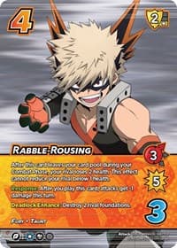 Rabble-Rousing (XR) - UniVersus: My Hero Academia: Jet Burn - UniVersus card