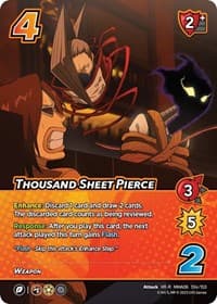 Thousand Sheet Pierce (XR) - UniVersus: My Hero Academia: Jet Burn - UniVersus card
