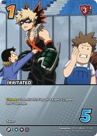Irritated (XR) - UniVersus: My Hero Academia: Jet Burn - UniVersus card
