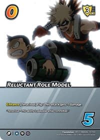 Reluctant Role Model (XR) - UniVersus: My Hero Academia: Jet Burn - UniVersus card