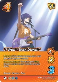 "I Won't Back Down!" (XR) - UniVersus: My Hero Academia: Jet Burn - UniVersus card