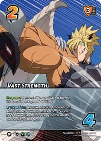 Vast Strength (XR) - UniVersus: My Hero Academia: Jet Burn - UniVersus card