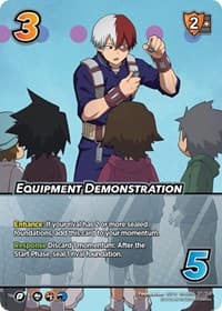Equipment Demonstration (XR) - UniVersus: My Hero Academia: Jet Burn - UniVersus card