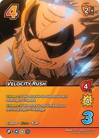 Velocity Rush (XR) - UniVersus: My Hero Academia: Jet Burn - UniVersus card