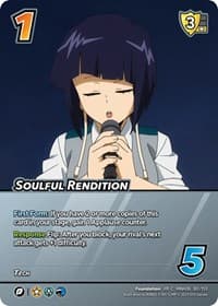 Soulful Rendition (XR) - UniVersus: My Hero Academia: Jet Burn - UniVersus card