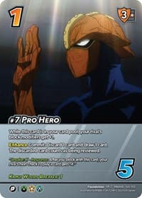 #7 Pro Hero (XR) - UniVersus: My Hero Academia: Jet Burn - UniVersus card