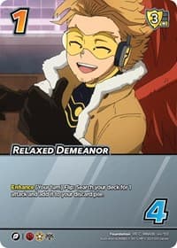 Relaxed Demeanor (XR) - UniVersus: My Hero Academia: Jet Burn - UniVersus card