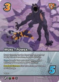 More...Power... (XR) - UniVersus: My Hero Academia: Jet Burn - UniVersus card