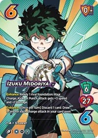 Izuku Midoriya - 55/153 (XR) - UniVersus: My Hero Academia: Jet Burn - UniVersus card