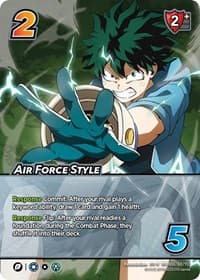 Air Force Style (XR) - UniVersus: My Hero Academia: Jet Burn - UniVersus card