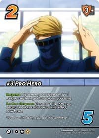 #3 Pro Hero (XR) - UniVersus: My Hero Academia: Jet Burn - UniVersus card
