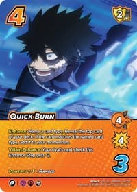 Quick Burn (XR) - UniVersus: My Hero Academia: Jet Burn - UniVersus card