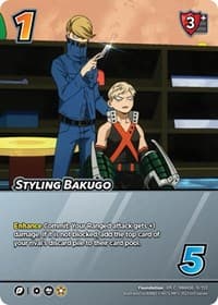 Styling Bakugo (XR) - UniVersus: My Hero Academia: Jet Burn - UniVersus card