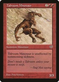 Talruum Minotaur - Mirage - Magic: The Gathering card