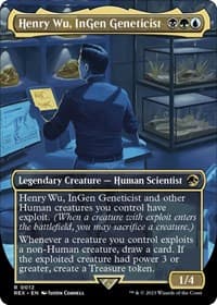 Henry Wu, InGen Geneticist (Borderless) - Universes Beyond: Jurassic World Collection - Magic: The Gathering card