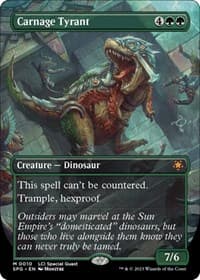 Carnage Tyrant (Borderless) - Special Guests - Magic: The Gathering card