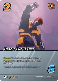 Heroic Endurance (XR) - UniVersus: My Hero Academia: Jet Burn - UniVersus card