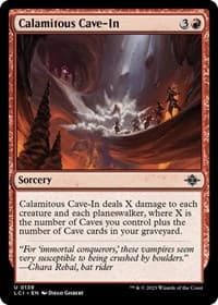 Calamitous Cave-In - The Lost Caverns of Ixalan - Magic: The Gathering card