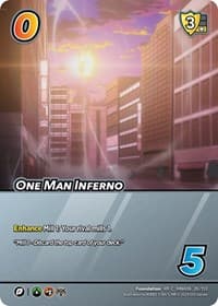 One Man Inferno (XR) - UniVersus: My Hero Academia: Jet Burn - UniVersus card