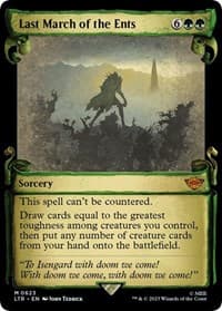 Last March of the Ents (Showcase Scrolls) - Universes Beyond: The Lord of the Rings: Tales of Middle-earth - Magic: The Gathering card