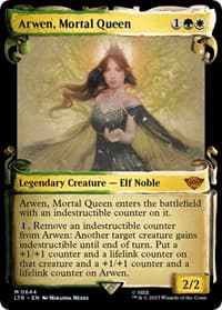 Arwen, Mortal Queen (Showcase Scrolls) - Universes Beyond: The Lord of the Rings: Tales of Middle-earth - Magic: The Gathering card