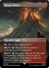 Mount Doom (Borderless) (Surge Foil) - Universes Beyond: The Lord of the Rings: Tales of Middle-earth - Magic: The Gathering card