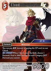 Cloud EX - Beyond Destiny - Final Fantasy TCG card