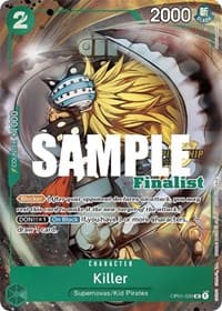 Killer (CS 2023 Top Players Pack) [Finalist] - One Piece Promotion Cards - One Piece Card Game card
