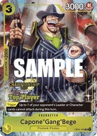 Capone"Gang"Bege (CS 2023 Top Players Pack) - One Piece Promotion Cards - One Piece Card Game card
