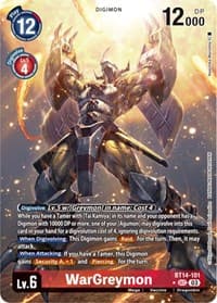 WarGreymon (Alternate Art) - Blast Ace - Digimon Card Game card