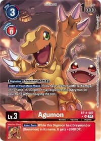 Agumon (Alternate Art) - Blast Ace - Digimon Card Game card