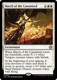 March of the Canonized - Commander: The Lost Caverns of Ixalan - Magic: The Gathering card